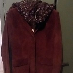 Tommy Hilfiger brown suede jacket